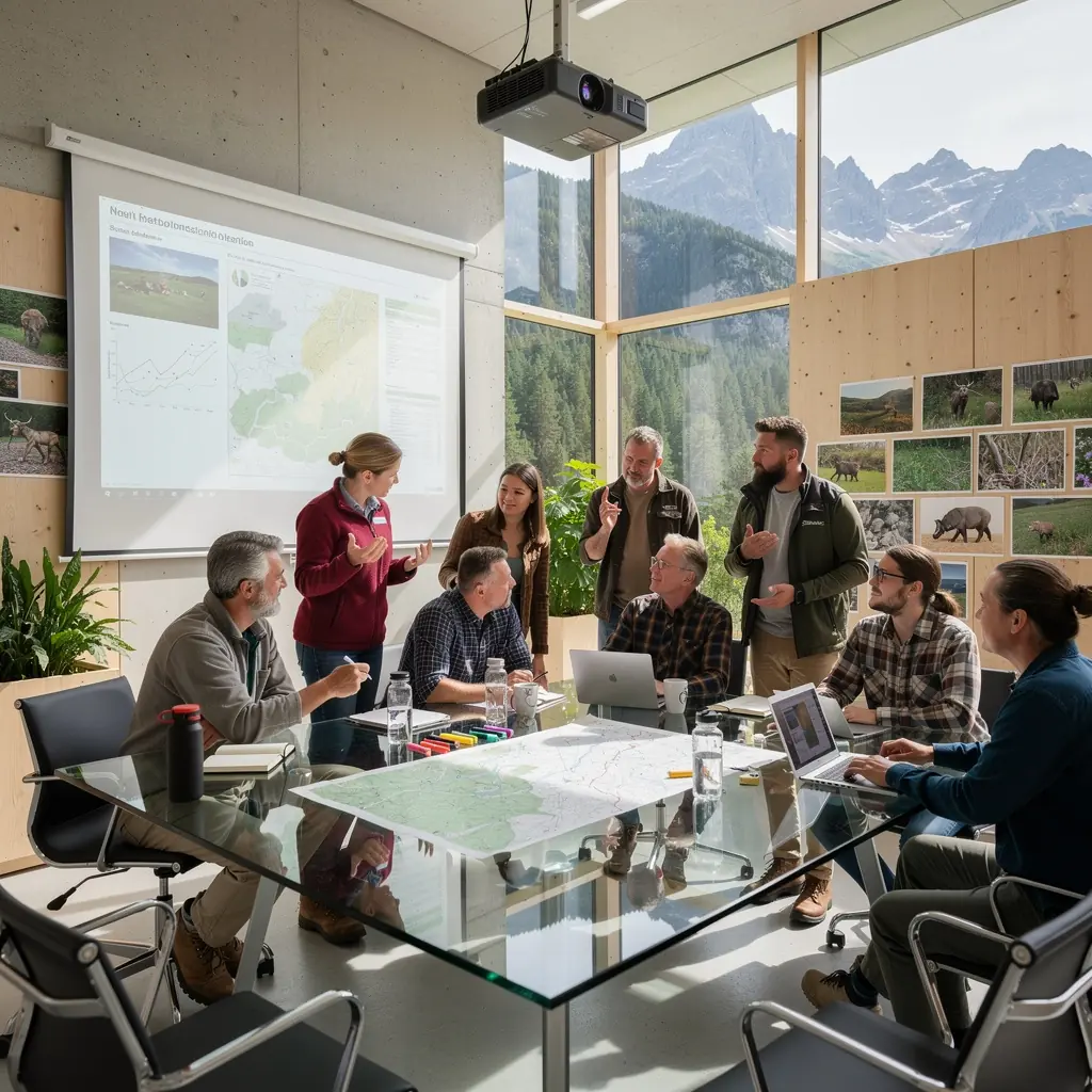 Ein wunderschöner österreichischer Wald, der die Vielfalt der Tierarten zeigt.